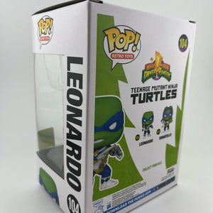 Funko POP! Power Rangers + Teenage Mutant Ninja Turtles Leonardo #104 2022 SDCC FRENLY BRICKS - Open 7 Days