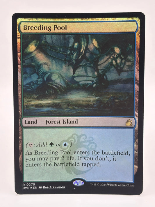 Magic The Gathering - Breeding Pool Land Foil R #0275 RVR LP FRENLY BRICKS - Open 7 Days