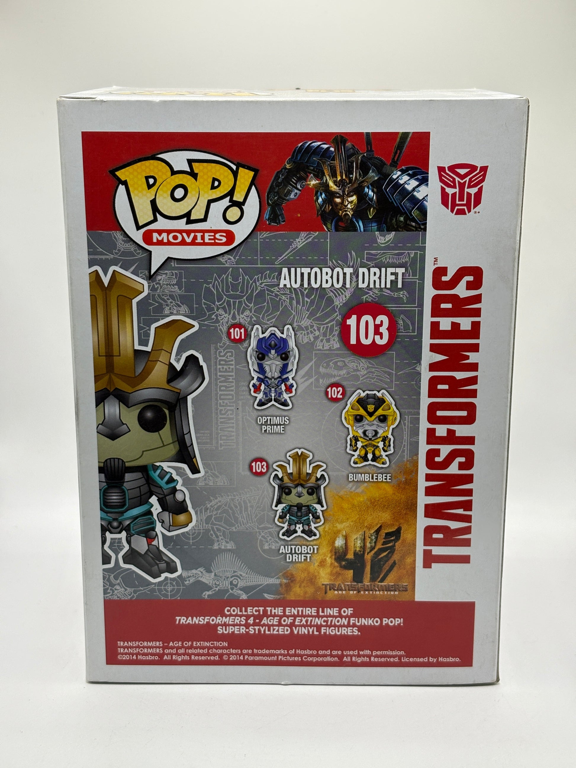Funko POP! Movies Authentic Transformers #103 Autobot Drift Vinyl Figure FRENLY BRICKS - Open 7 Days