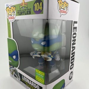 Funko POP! Power Rangers + Teenage Mutant Ninja Turtles Leonardo #104 2022 SDCC FRENLY BRICKS - Open 7 Days