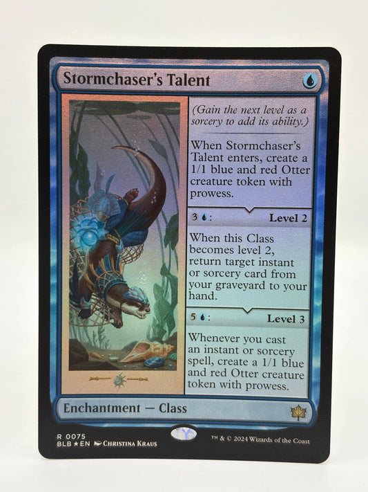 Magic The Gathering - Stormchaser’s Talent Foil Enchantment R #0075 BLB NM FRENLY BRICKS - Open 7 Days