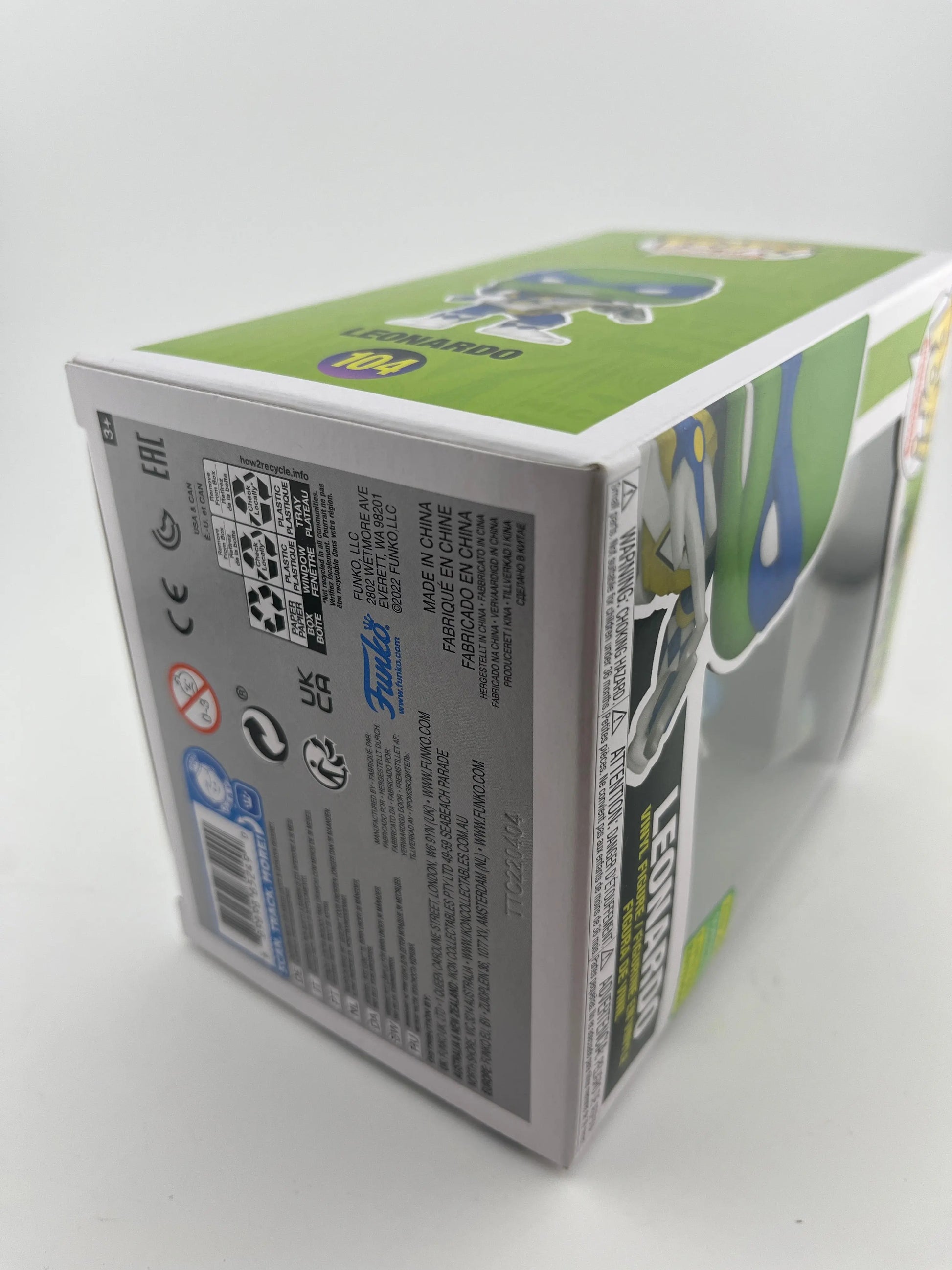 Funko POP! Power Rangers + Teenage Mutant Ninja Turtles Leonardo #104 2022 SDCC FRENLY BRICKS - Open 7 Days