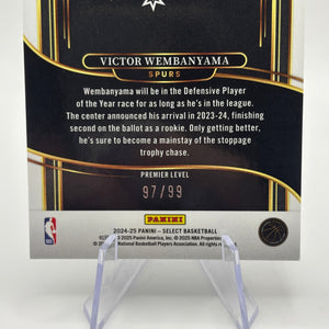 2024 Panini Select H2 Victor Wembanyama Premier Light Blue Disco /99 FRENLY BRICKS - Open 7 Days