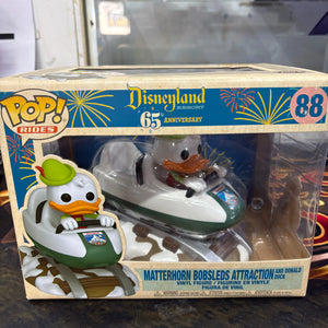 Funko Pop! Rides #88 Matterhorn Bobsleds Attraction And Donald Duck FRENLY BRICKS - Open 7 Days