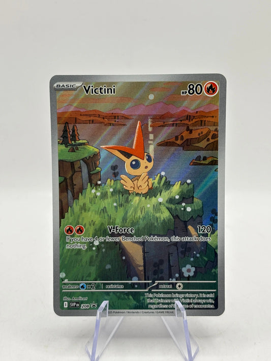 Pokemon TCG SVP Promos - Victini SVP208 Illustration Rare Promo NM FRENLY BRICKS - Open 7 Days