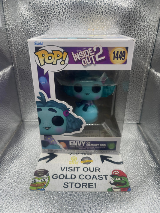 Funko POP! Disney Inside Out 2 #1449 Envy on Memory Orb FRENLY BRICKS - Open 7 Days