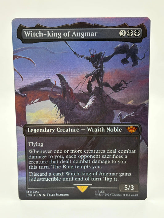Magic The Gathering - Witch-king of Angmar Foil Borderless M #0423 LTR Nm FRENLY BRICKS - Open 7 Days