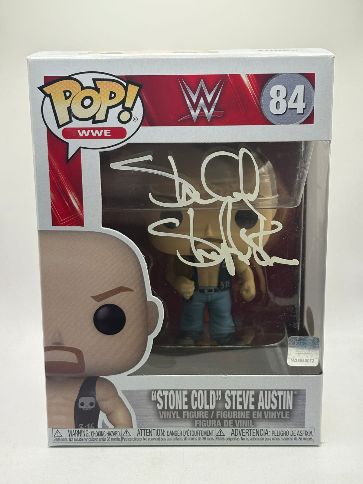 Funko POP! WWE #84 Stone Cold Steve Austin Signed with JSA Certification FRENLY BRICKS - Open 7 Days image 2