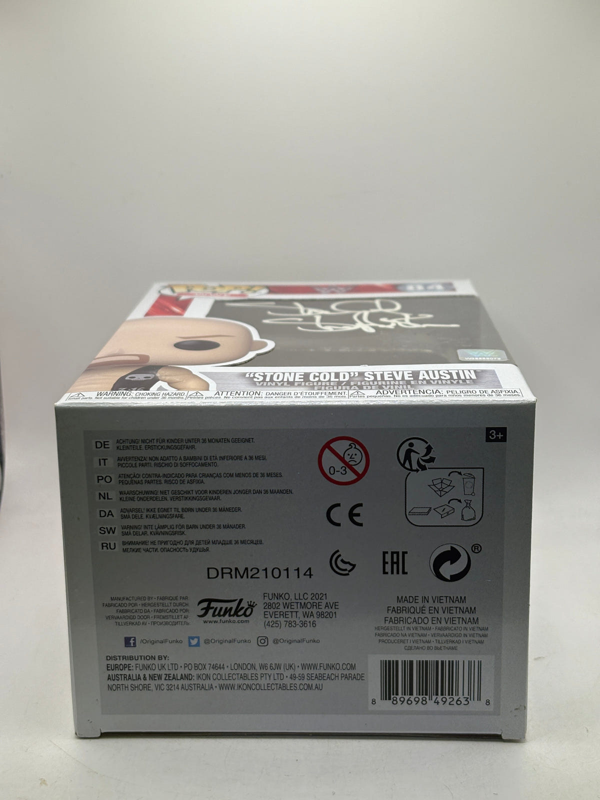 Funko POP! WWE #84 Stone Cold Steve Austin Signed with JSA Certification FRENLY BRICKS - Open 7 Days image 7