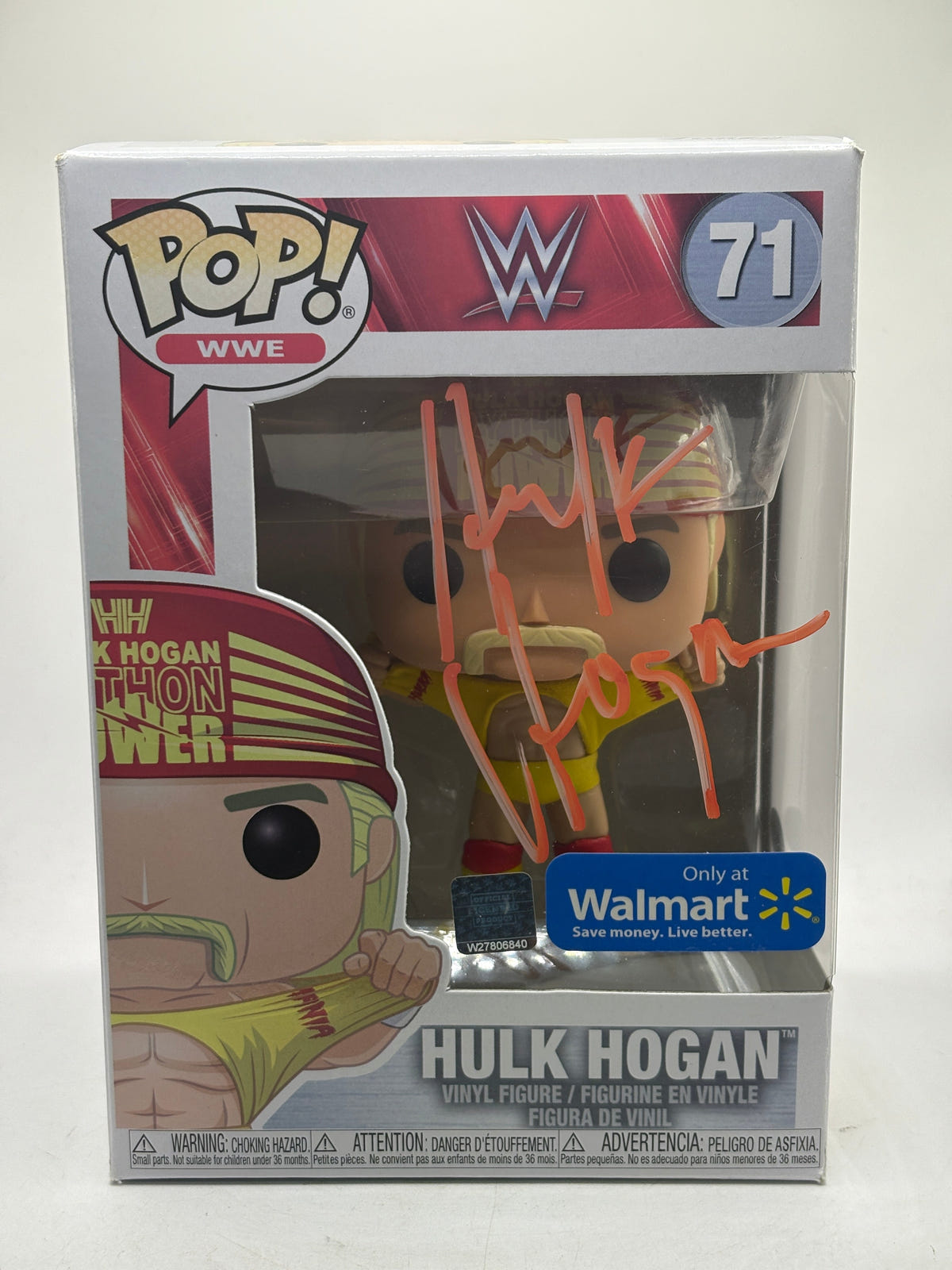 Funko POP! WWE Hulk Hogan Signed Autographed #71 with DPO COA FRENLY BRICKS - Open 7 Days image 2