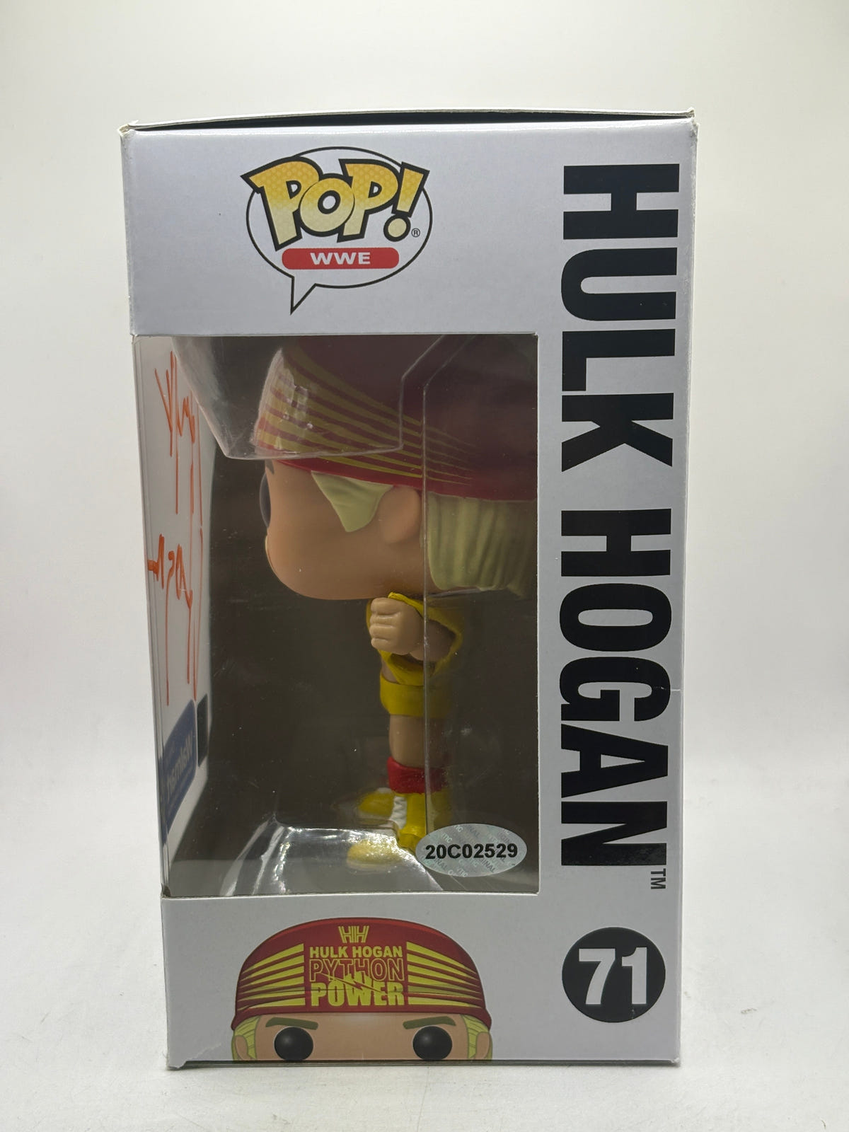 Funko POP! WWE Hulk Hogan Signed Autographed #71 with DPO COA FRENLY BRICKS - Open 7 Days image 3