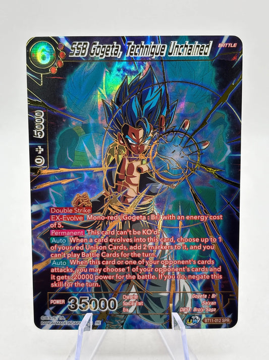 Dragon Ball Super Masters - SSB Gogeta, Technique Unchained BT11-012 SPR FRENLY BRICKS - Open 7 Days