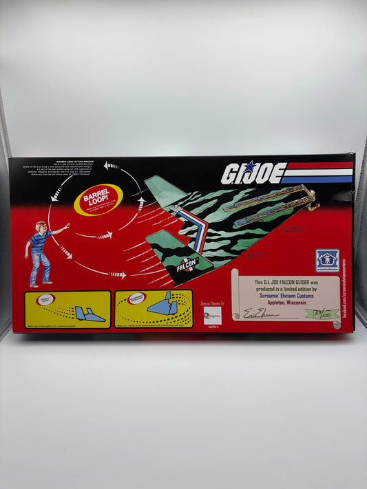 G.I. Joe Attack Glider Falcon Limited Edition Screamin Ehmann Custom 58/100 Sealed FRENLY BRICKS - Open 7 Days