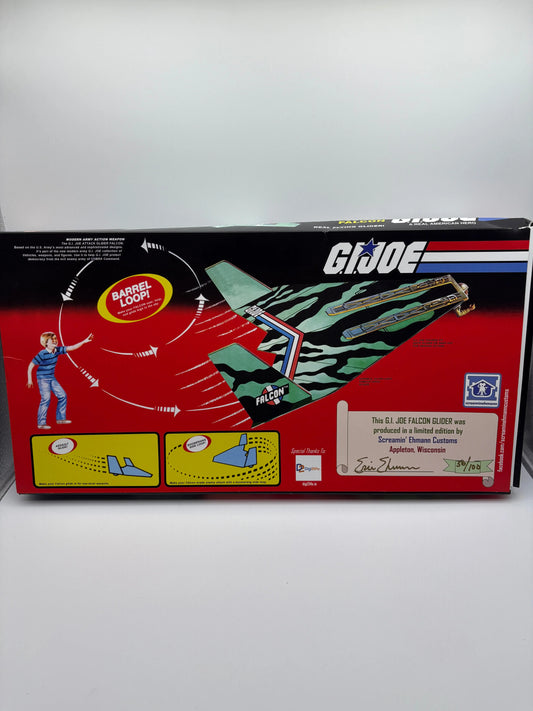 G.I. Joe Attack Glider Falcon Limited Edition Screamin Ehmann Custom 56/100 Open FRENLY BRICKS - Open 7 Days