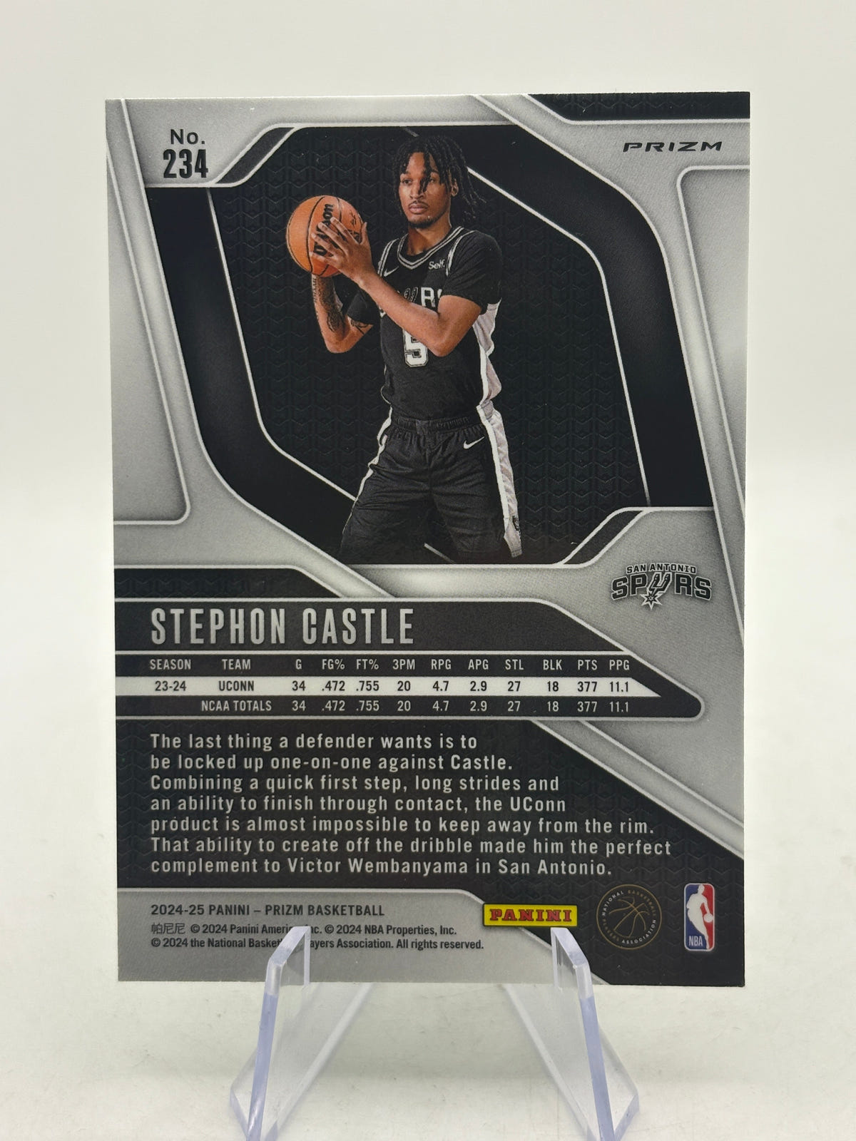 Stephen Castle 2024-25 Panini Prizm Rookie Green FRENLY BRICKS - Open 7 Days image 2