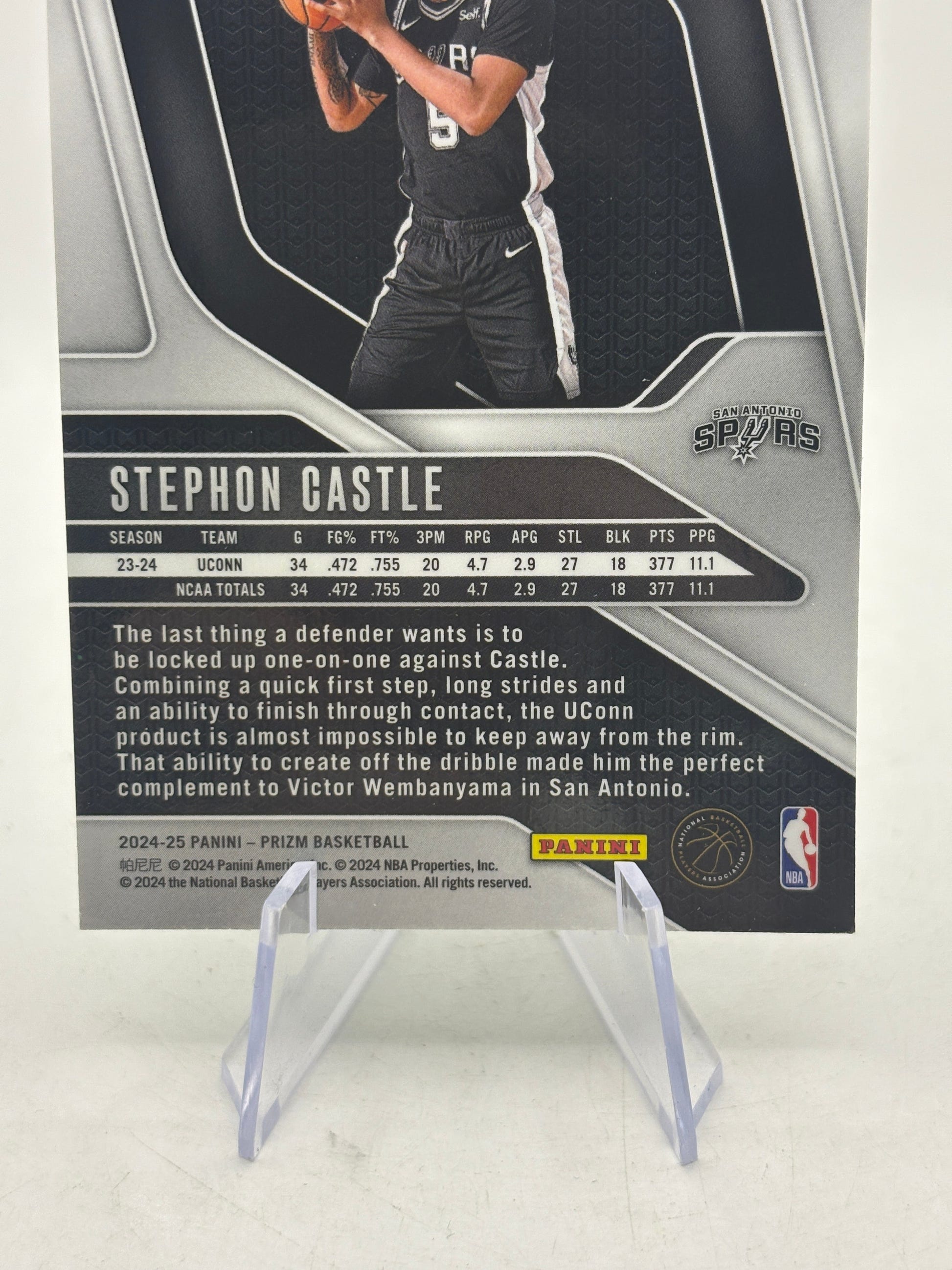 Stephen Castle 2024-25 Panini Prizm Rookie Green FRENLY BRICKS - Open 7 Days image 4