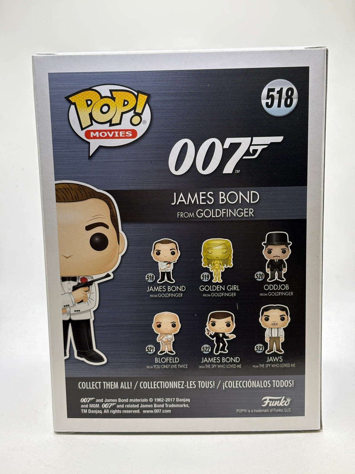 Funko POP! Movies 007 #518 James Bond From GoldFinger Vinyl Figure, photo 3 image 3