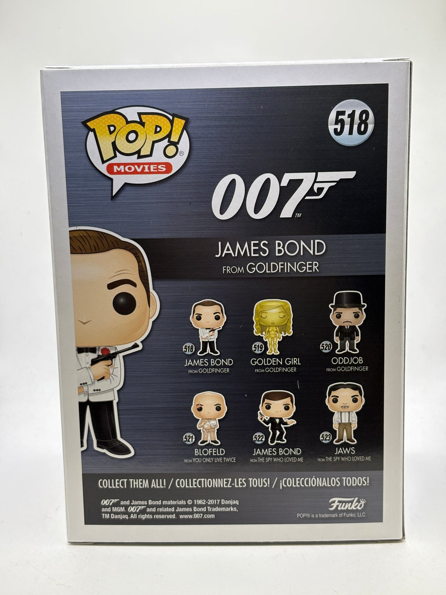 Funko POP! Movies 007 #518 James Bond From GoldFinger Vinyl Figure