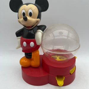 Vintage Collectible 1986 Mickey Mouse Gumball Bank Machine FRENLY BRICKS - Open 7 Days