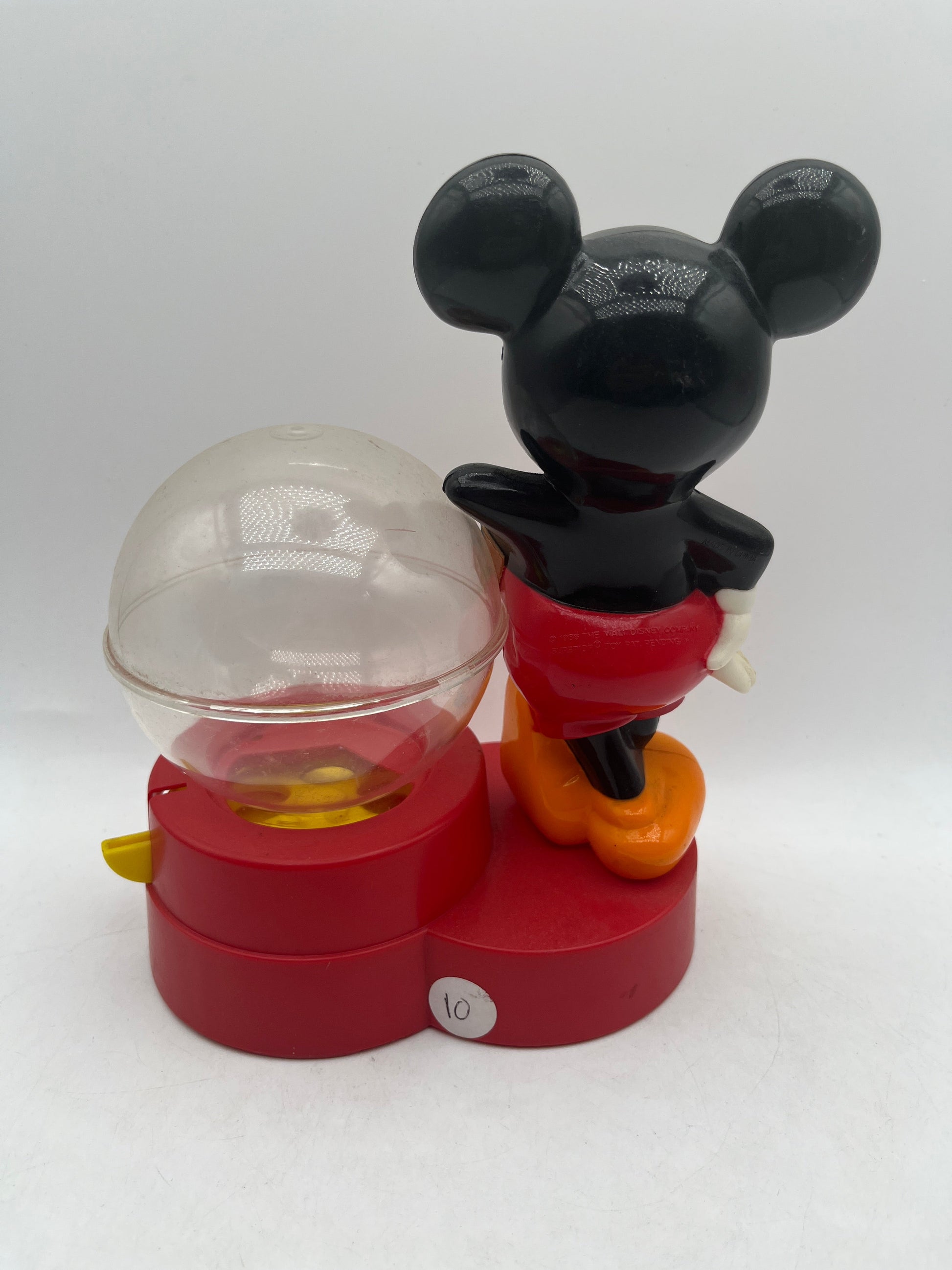 Vintage Collectible 1986 Mickey Mouse Gumball Bank Machine FRENLY BRICKS - Open 7 Days