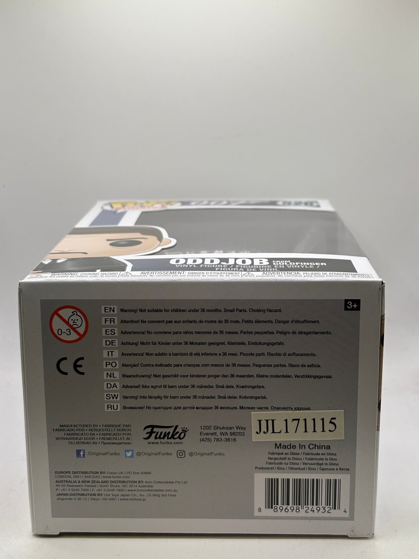 Funko POP! Movies 007 #526 Oddjob From GoldFinger Vinyl Figure
