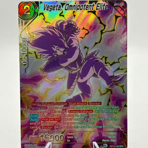 Dragon Ball Super Masters - Vegeta, Omnipotent Elite BT15-143 SPR FRENLY BRICKS - Open 7 Days