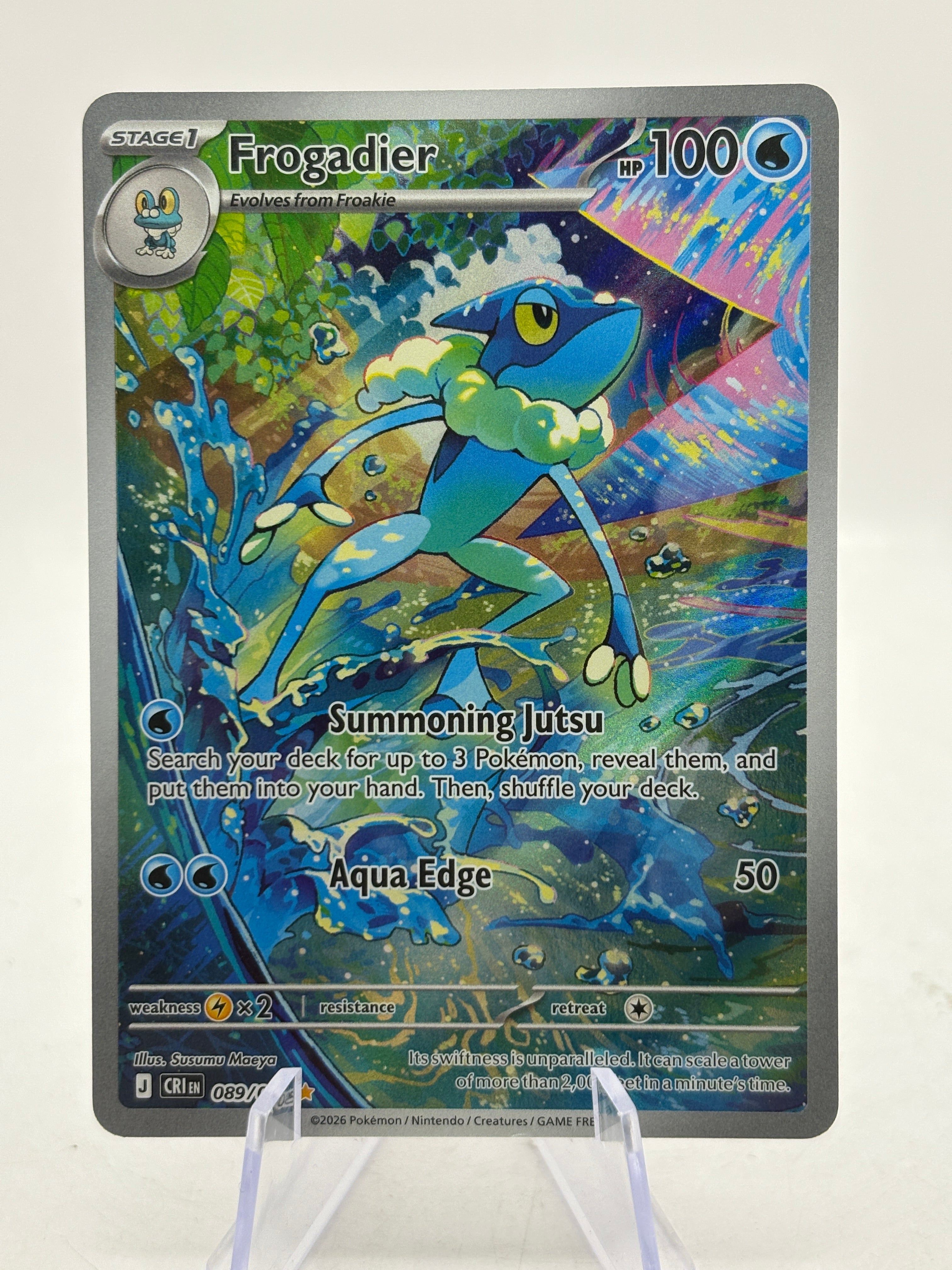 Pokemon TCG Chaos Rising - Frogadier 089/086 Illustration Rare NM
