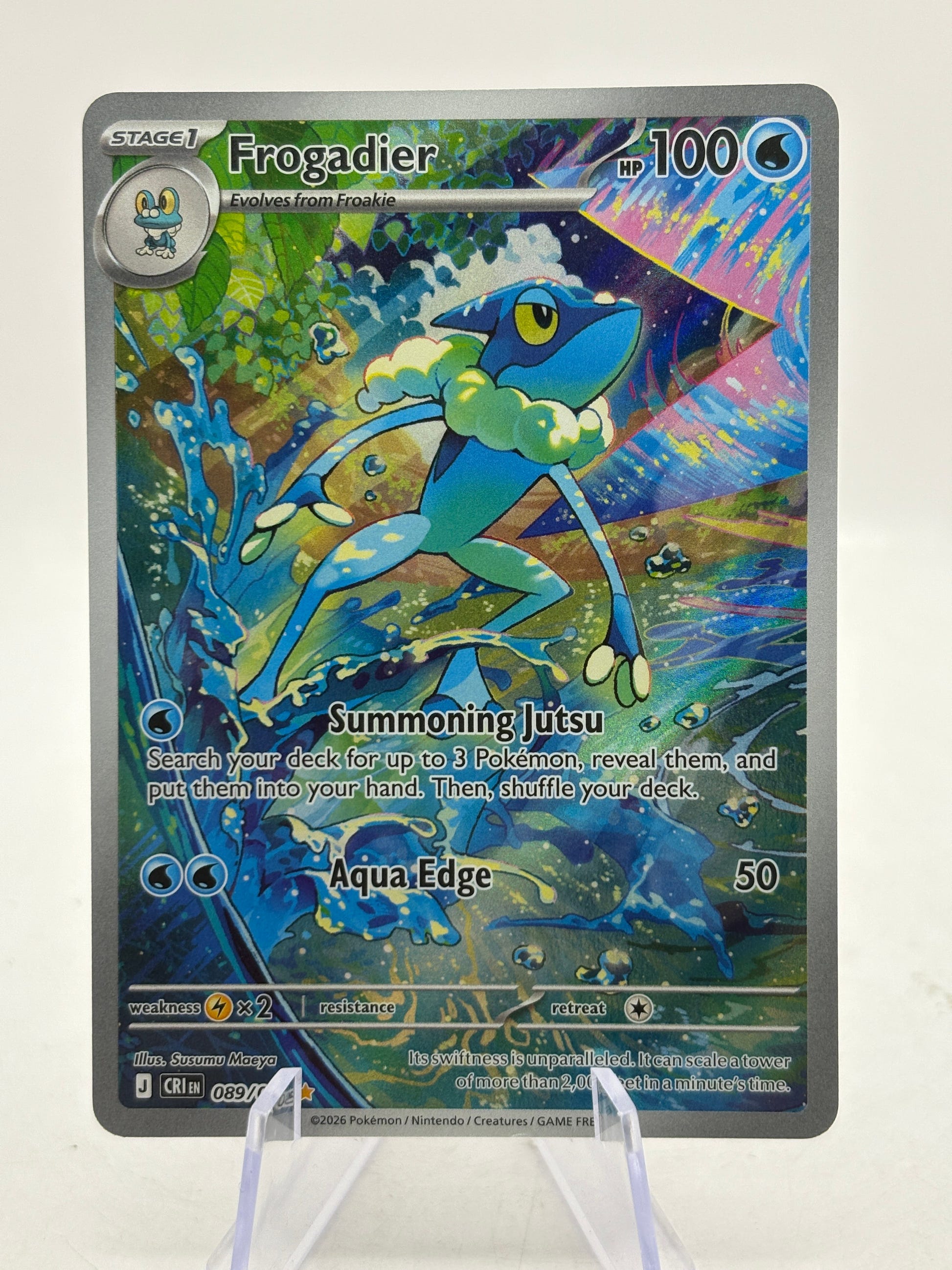 Pokemon TCG Chaos Rising - Frogadier 089/086 Illustration Rare NM (1) FRENLY BRICKS - Open 7 Days image 1
