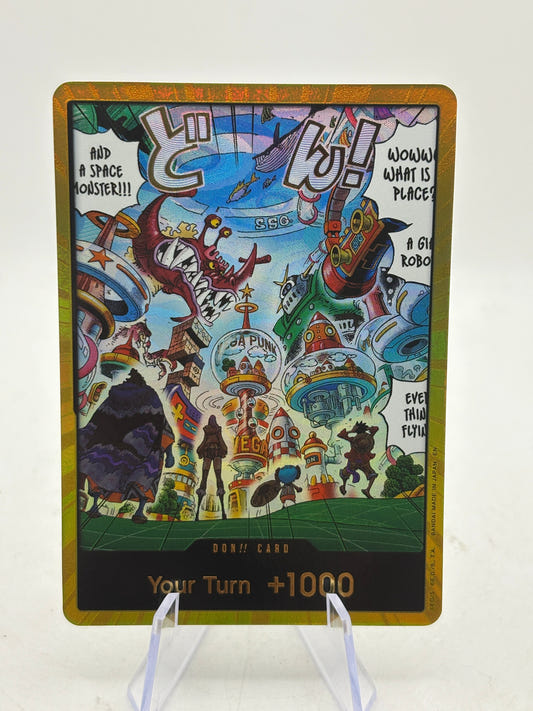 DON!! Card (Egghead) (Gold) One Piece Card Game - The Azure Sea's Seven Eng NM/M FRENLY BRICKS - Open 7 Days