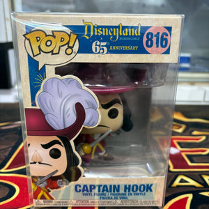 Disney Funko Pop - Captain Hook - Disneyland 65th - No. 816 FRENLY BRICKS - Open 7 Days