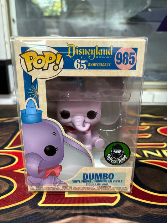 Disneyland 65th Anniversary Purple Dumbo Popcultcha Exclusive Pop 985 FRENLY BRICKS - Open 7 Days