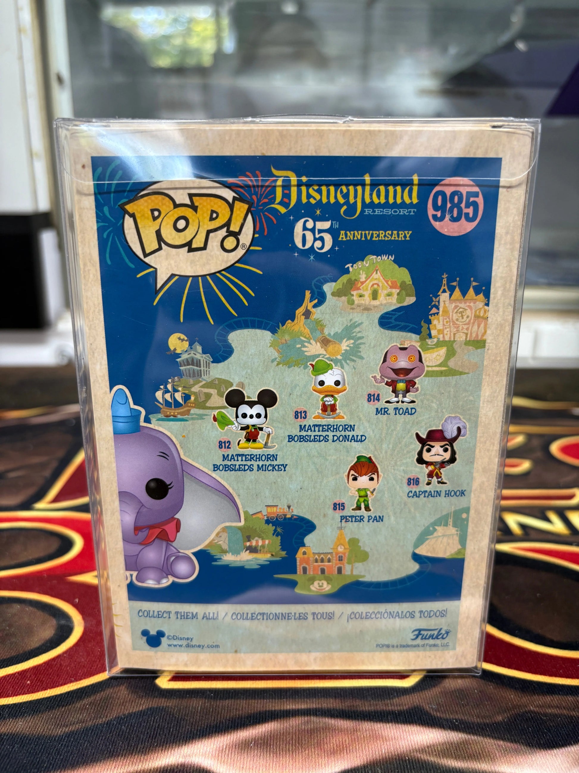 Disneyland 65th Anniversary Purple Dumbo Popcultcha Exclusive Pop 985 FRENLY BRICKS - Open 7 Days