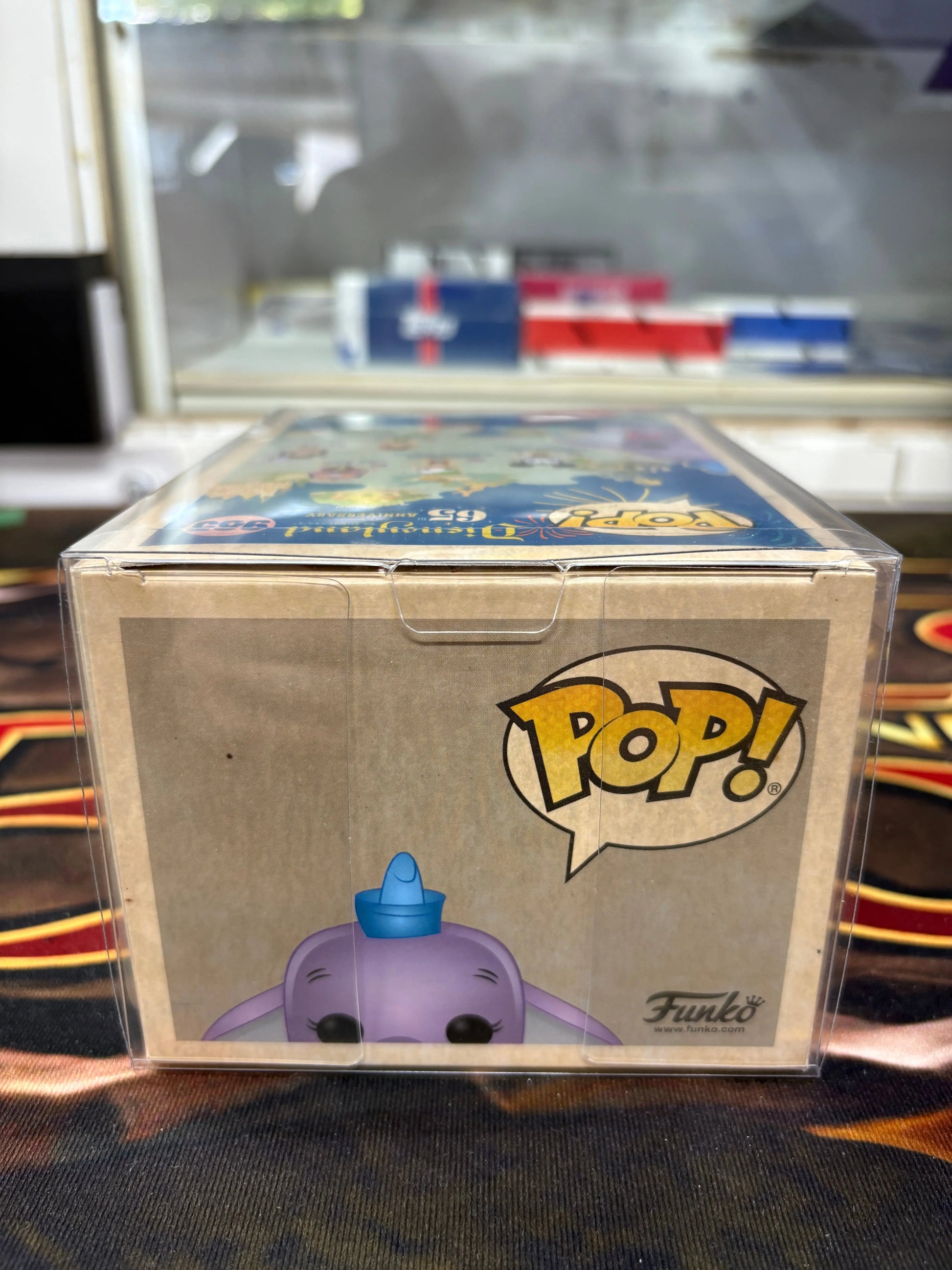 Disneyland 65th Anniversary Purple Dumbo Popcultcha Exclusive Pop 985 FRENLY BRICKS - Open 7 Days