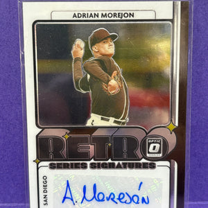 2021 Adrian Morejon Retro Series Signatures Auto Donruss Optic SD Padres FRENLY BRICKS - Open 7 Days
