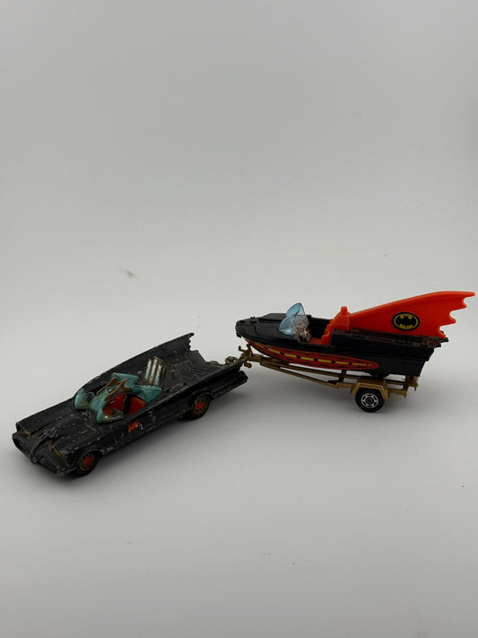 Corgi Batmobile & Batboat Gift Set Loose *Incomplete* FRENLY BRICKS - Open 7 Days