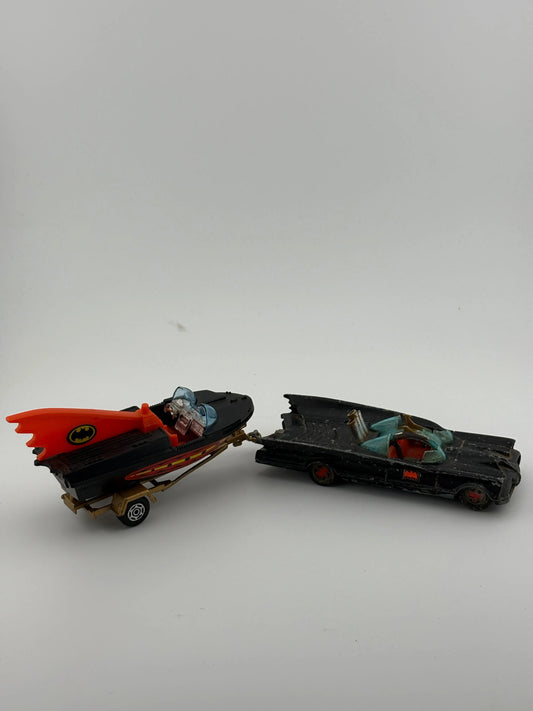 Corgi Batmobile & Batboat Gift Set Loose *Incomplete* FRENLY BRICKS - Open 7 Days