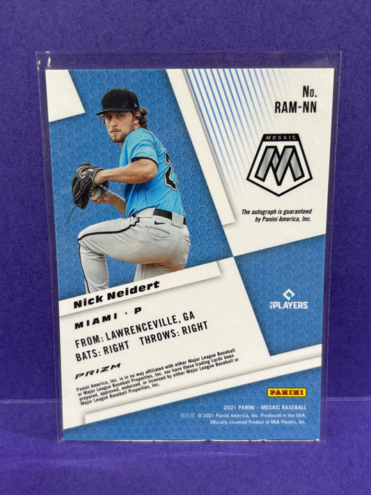 2021 Panini Mosaic Nick Neidert Rookie Autographs Prizm Auto #RAM-NN FRENLY BRICKS - Open 7 Days