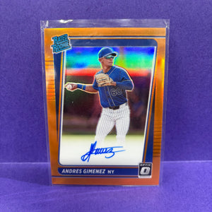 2021 Donruss Optic Rated Rookies RC Auto Orange Andres Gimenez /75 FRENLY BRICKS - Open 7 Days