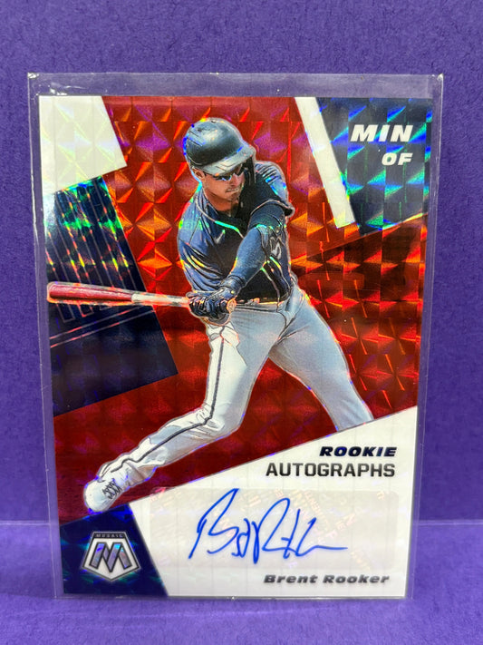 2021 Brent Rooker RC Panini Mosaic Prizm Rookie Autographs FRENLY BRICKS - Open 7 Days