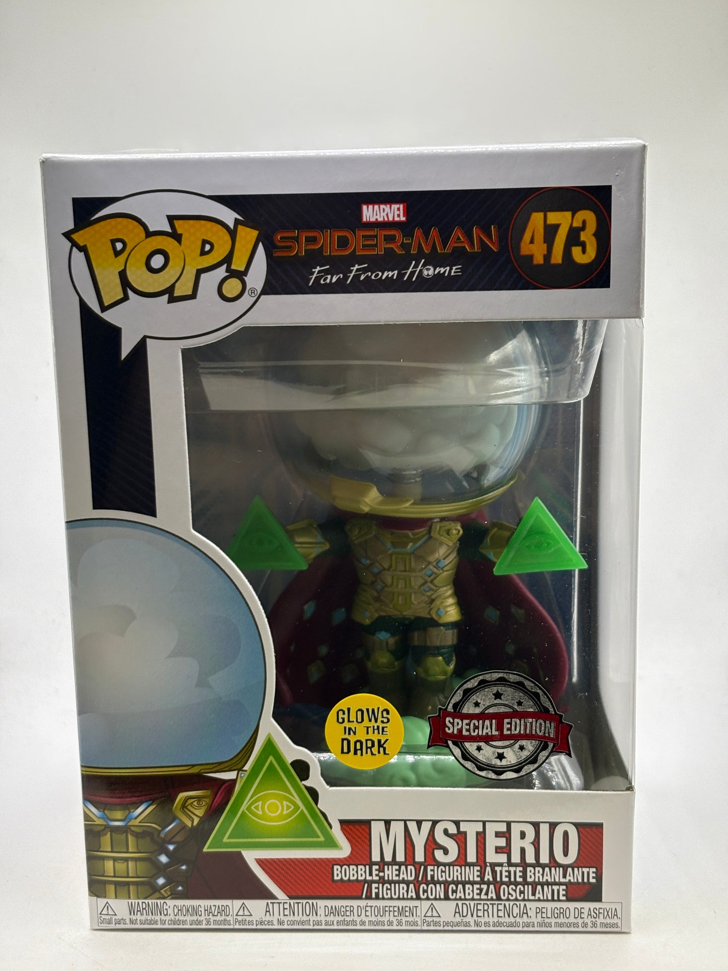 Funko POP! Marvel Spider-Man #473 Mysterio Glow Special Edition