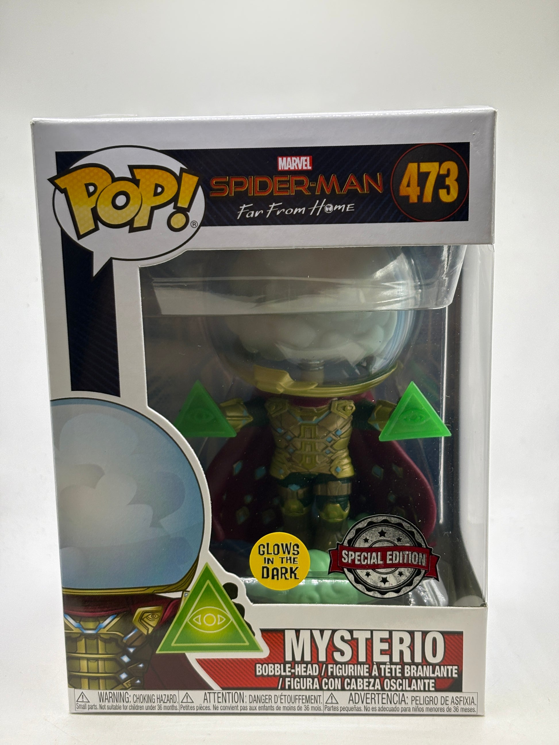 Funko POP! Marvel Spider-Man #473 Mysterio Glow Special Edition image 1
