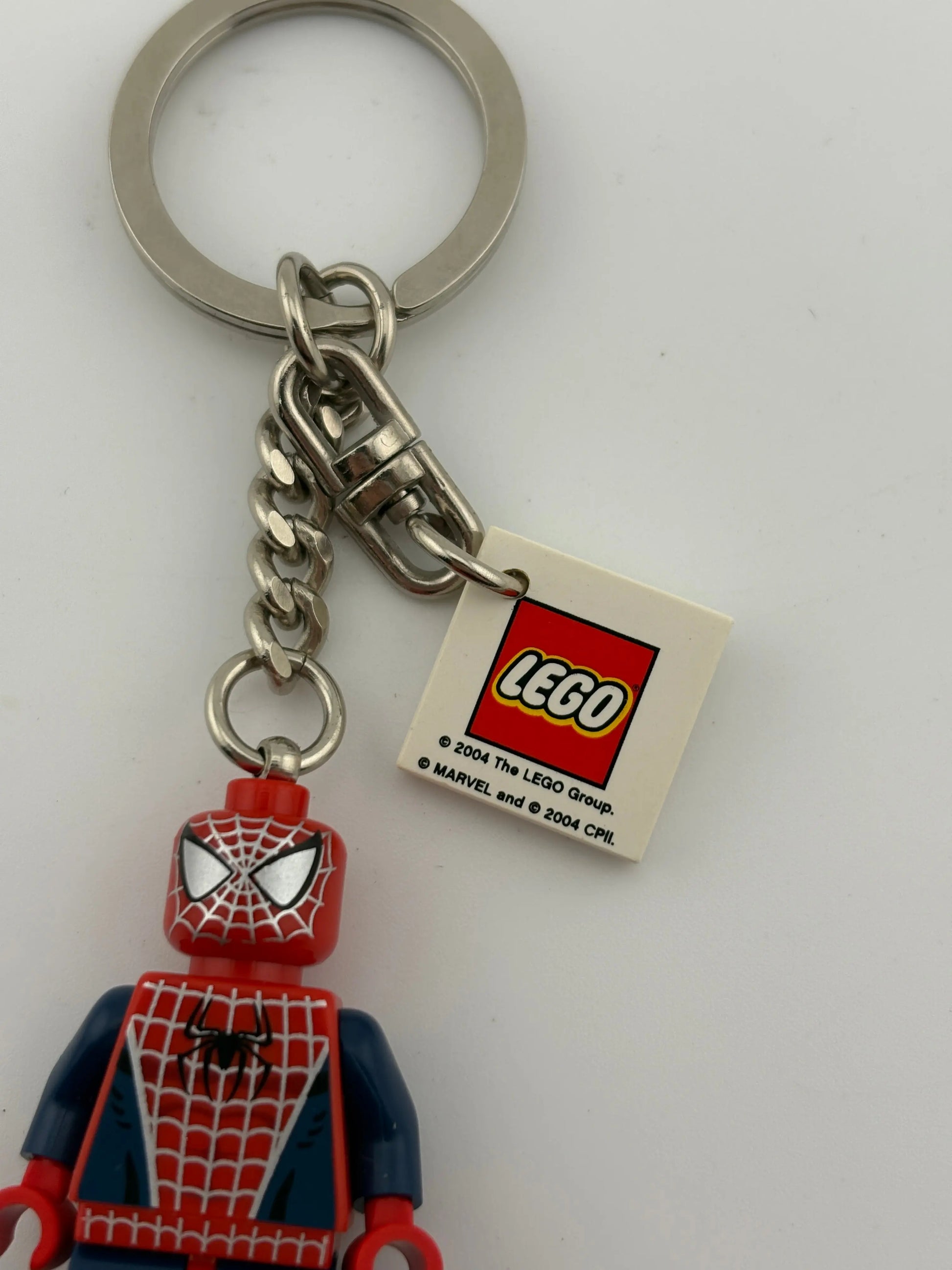 Lego Spider-Man Keychain Minifigure Spider-Man 851027 2004 RARE FRENLY BRICKS - Open 7 Days