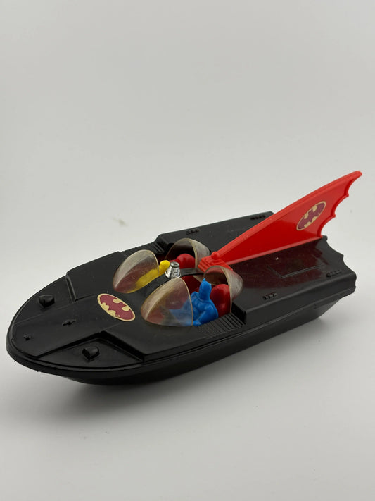 Vintage 1977 Duncan 9.5” Batboat with Batman & Robin Figures Rare FRENLY BRICKS - Open 7 Days