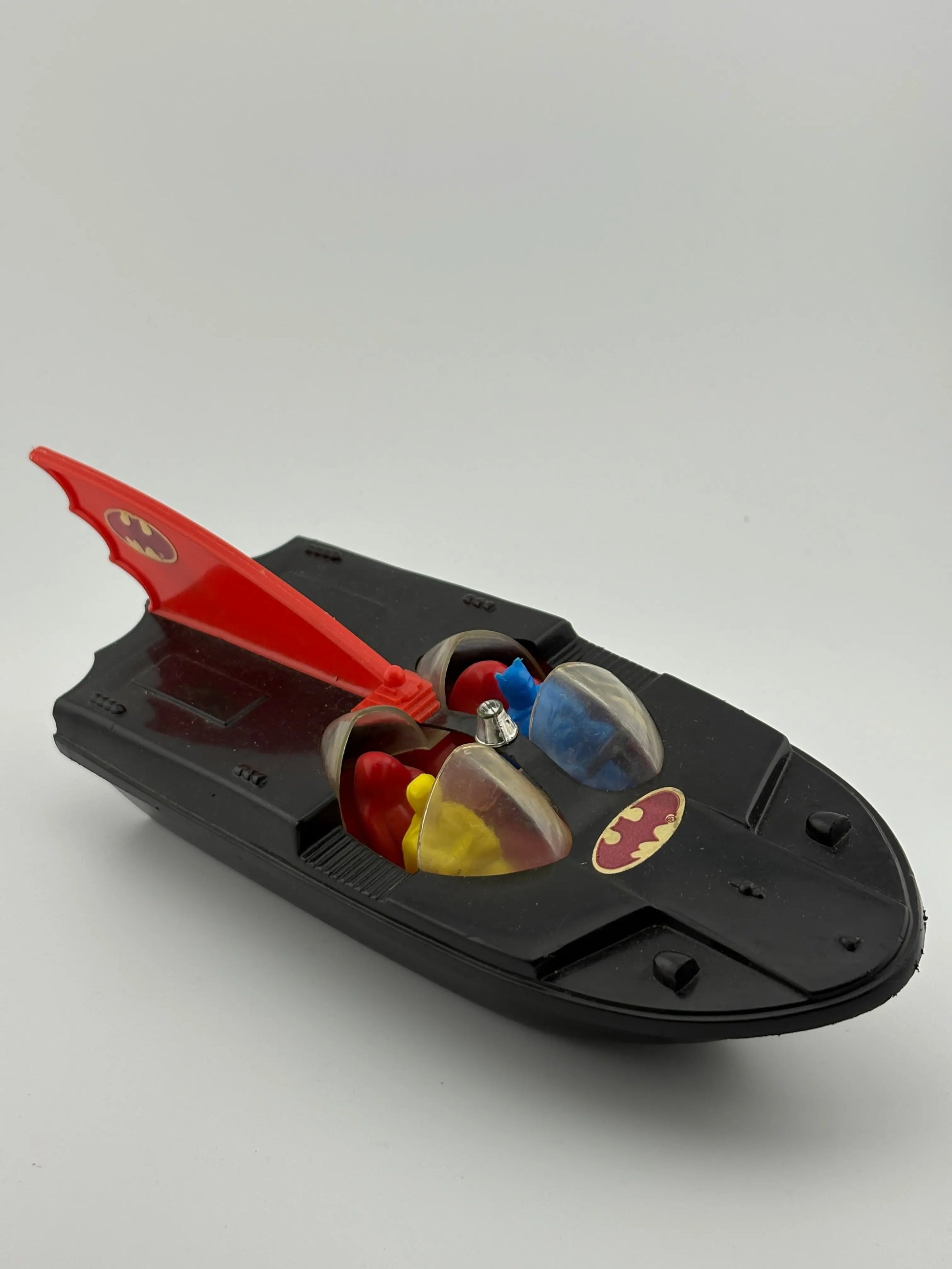 Vintage 1977 Duncan 9.5” Batboat with Batman & Robin Figures Rare FRENLY BRICKS - Open 7 Days