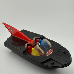 Vintage 1977 Duncan 9.5” Batboat with Batman & Robin Figures Rare FRENLY BRICKS - Open 7 Days