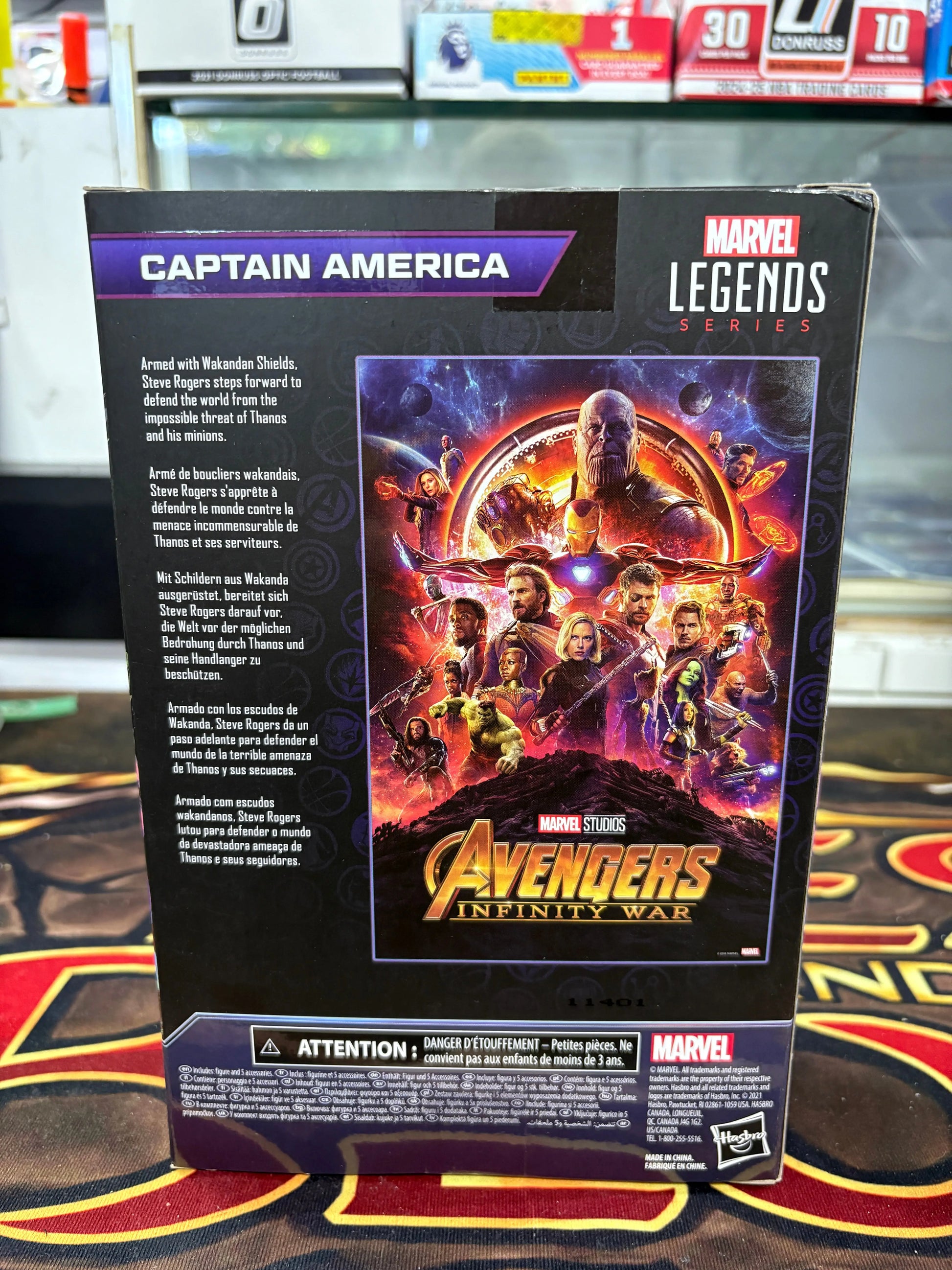 Captain America 6" Fig Avengers Infinity War Legends Series (The Infinity Saga) FRENLY BRICKS - Open 7 Days