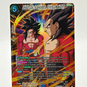 Dragon Ball Super Masters - SS4 Son Goku & SS4 Vegeta, Striking a Weak Point BT24-118 SR FRENLY BRICKS - Open 7 Days