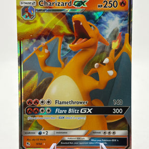 Pokemon TCG Sun Moon Hidden Fates - Charizard GX 9/68 Full Art LP FRENLY BRICKS - Open 7 Days