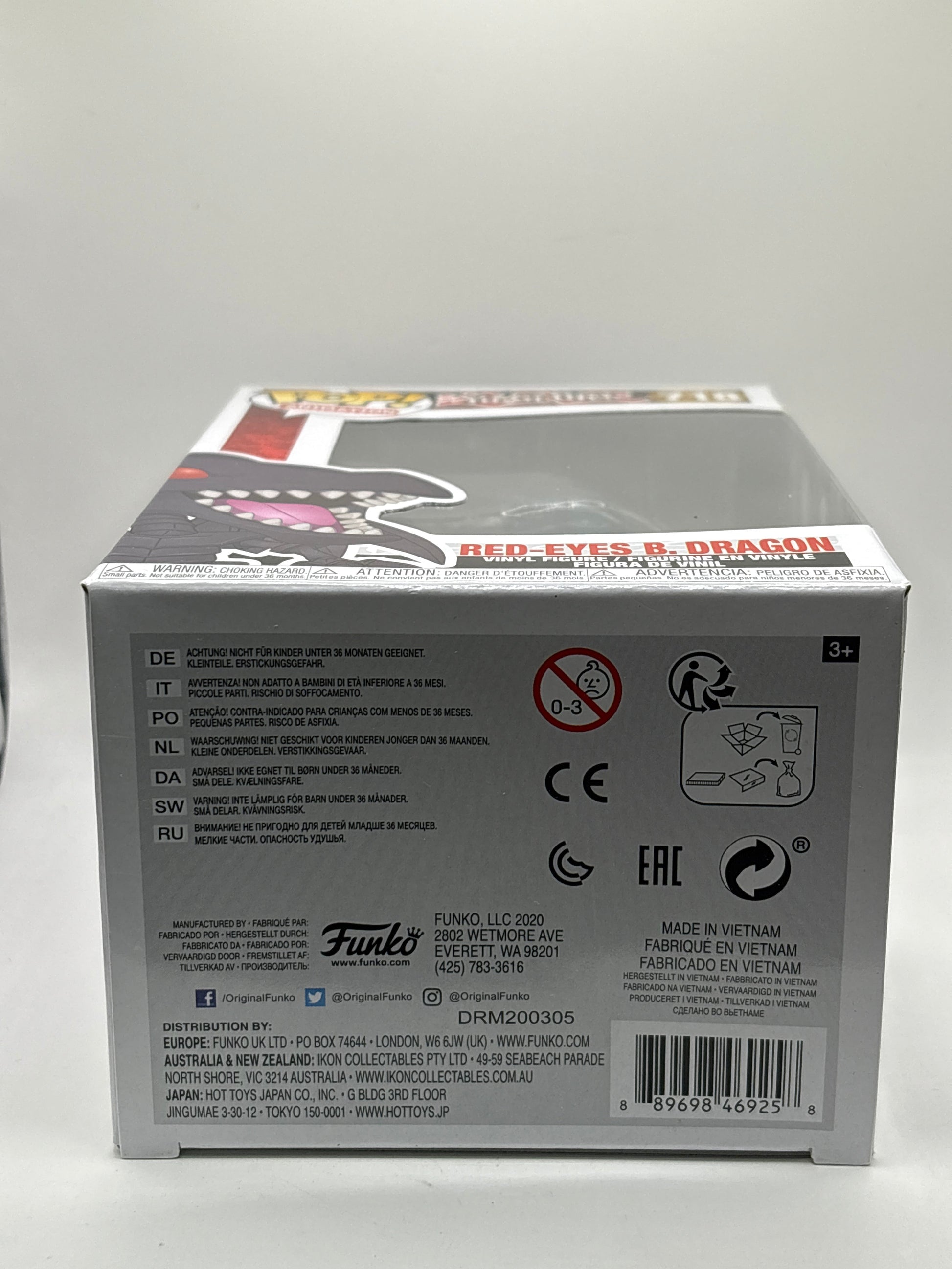 Funko POP! Animation Yu-Gi-Oh! #718 Red-Eyes Black Dragon Vinyl Figure FRENLY BRICKS - Open 7 Days