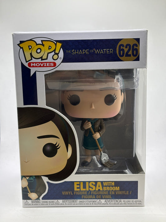 Funko POP! Movies The Shape of Water #626 Elisa with Broom Vinyl Figure